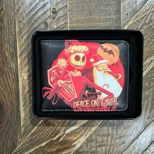 The Nightmare Before Christmas Jack Skellington and Sandy Claws Bi-fold Wallet